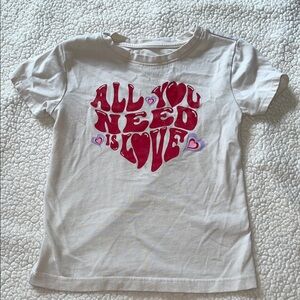 Wonder Nation Heart Graphic Tee - White & Red